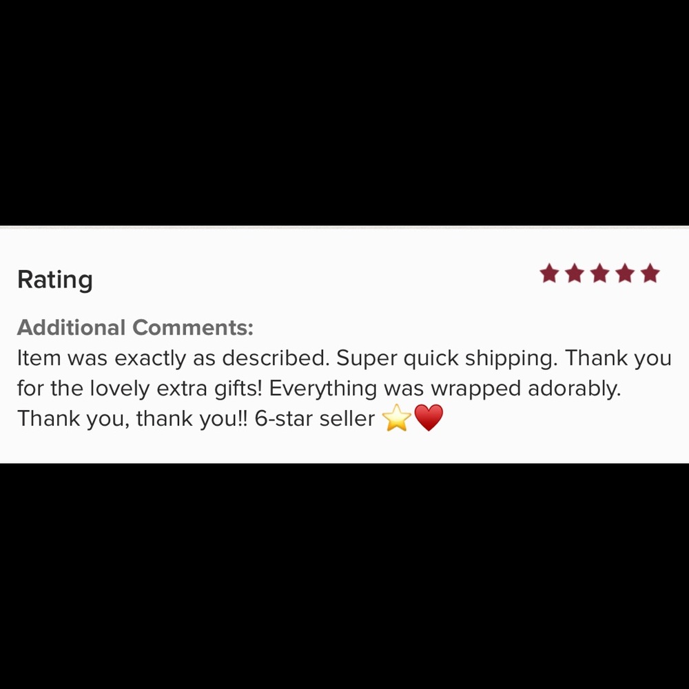 Six Star Seller! 🦩🦩🦩